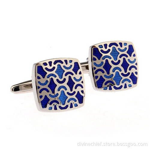Fashion Custom Engrave Cufflinks High Quality Cubic Cufflinks